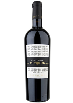 San Marzano: Collezione Cinquanta 50 Vino Rosso d’Italia San Marzano: Collezione Cinquanta 50 Vino Rosso d’Italia